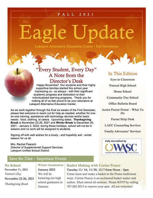 Eagle Update Newsletter